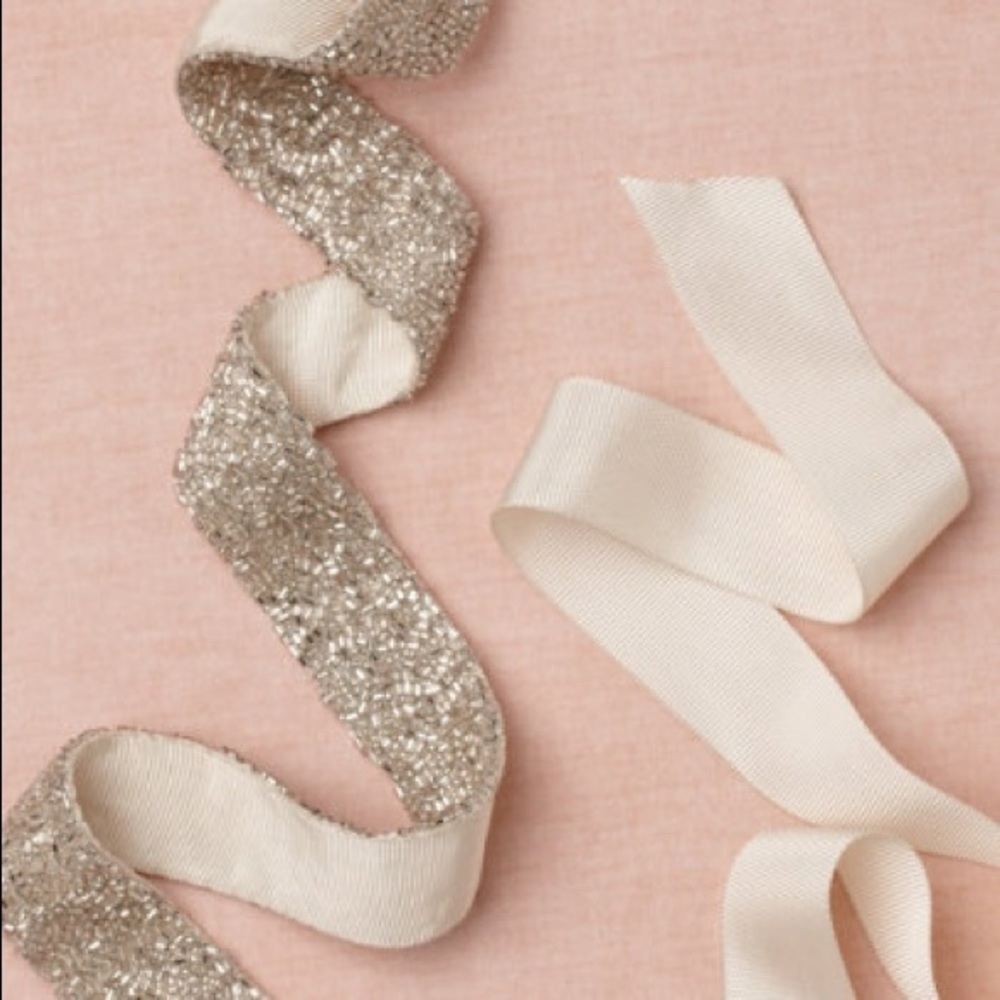 BHLDN Lightplay Sash wedding dress